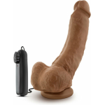 Loverboy - The Boxer - 9 Inch Vibrating Realistic Cock - Mocha - Image 2