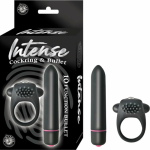 Intense Cockring And Bullet 10 Function Bullet Waterproof Black - Image 2
