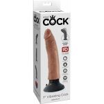 King Cock 7in Vibrating Cock Tan - Image 3