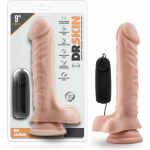 Dr. Skin - Dr. James - 9in Vibrating Cock With Suction Cup - Vanilla - Image 3