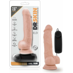 Dr. Skin - Dr. Tim - 7.5in Vibrating Cock With Suction Cup - Vanilla - Image 3