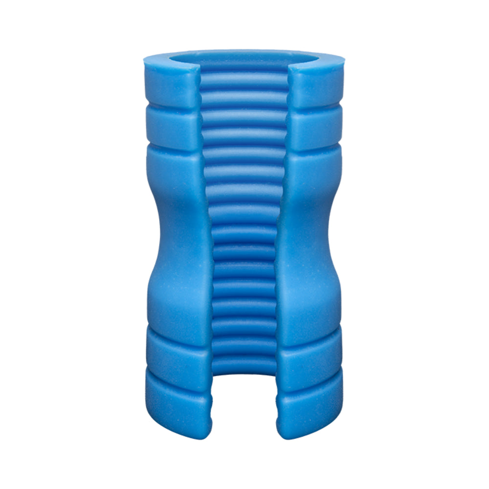 CNVNAL-67654_1 Optimale Truskyn Silicone Stroker Ribbed Blue - Image 1