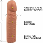 Dynamic Strapless Penis Extension 7 inches Beige - Image 2