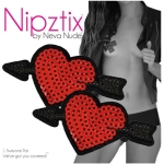 Neva Nude Reusable Pasty Hearts Sequins Pasties - Image 3
