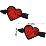 Neva Nude Reusable Pasty Hearts Sequins Pasties - Image 2