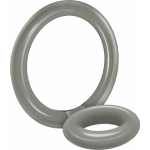 Bullseye Cock Ring Double Ring Smoke