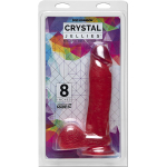Crystal Jellies - 8in Realistic Cock W/balls Pink - Image 2