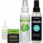 Vac-U-Lock Vibrating Ultraskyn Couples Set with Remote - Beige - Image 2