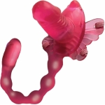Wet Dreams Butterfly Baller Sex Harness With Dildo And Dual Motors