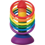 Rainbow Pecker Party Ring Toss Game 6 Rings