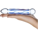 Glas 6.5in Full Tip Textured Glas Dildo - Image 3