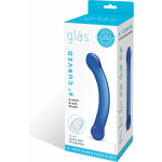 Glas 6 inches Curved Glass G-Spot Dildo Blue - Image 2