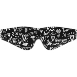 Ouch! Printed Eye Mask - Love Street Art Fasion - Black
