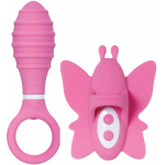 Evolved Double Date Couples Toy Vibrating Butt Plug Vibrating Butterfly Clit Stimulator10 Functions