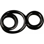 Triple Play Cock Ring, Base Boost, Ball Stretcher Black