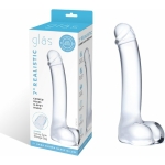 7" Realistic Curved Glass G-Spot Dildo - Image 3
