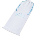 8"  Ribbed G-Spot Glass Dildo - Image 2