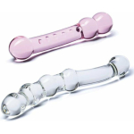 Double Pleasure Glas Dildo Set 2pc