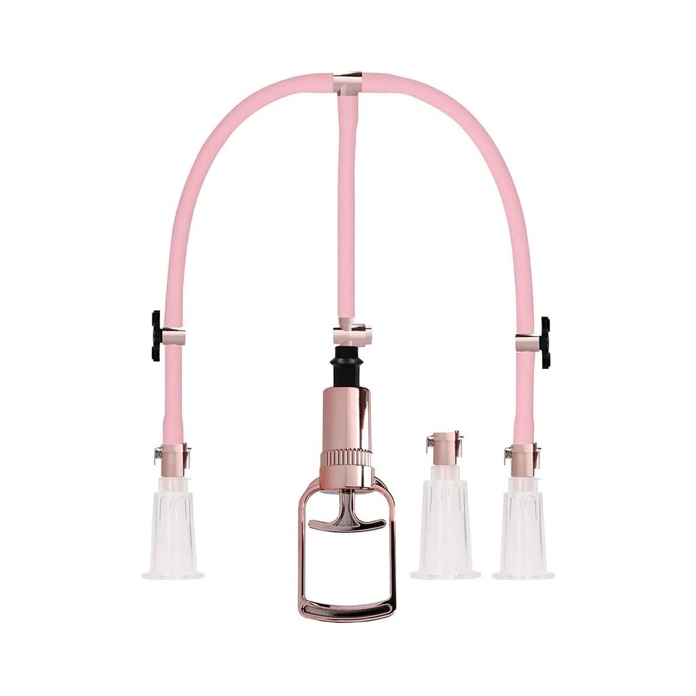 CNVNAL-72138_7b33d5bfc4e3e42e99a23ec56c921962 Pumped - Clitoral & Nipple Pump Set Medium - Rose - Image 1