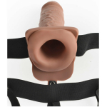 Fetish Fantasy 7in Hollow Rechargeable Strap-on With Remote, Tan - Image 2