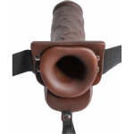 Fetish Fantasy 9in Hollow Squirting Strap-on With Balls - Image 2