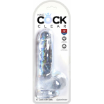 King Cock Clear 6in Cock with Balls - Image 3