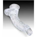 King Cock Clear 7.5in Cock with Balls - Image 2