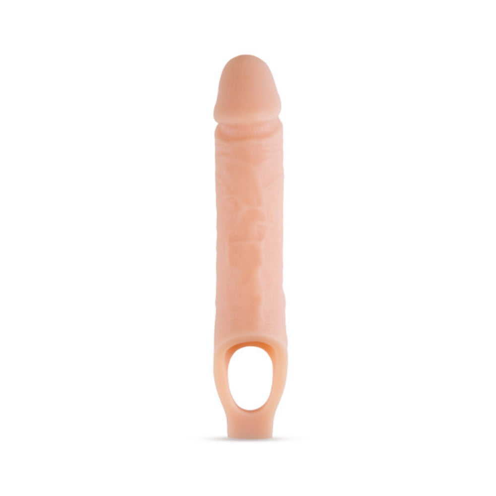 CNVNAL-72870_2_b83c7965-b789-4626-8a3c-31d3b516eb11 Performance Plus - 10 Inch Silicone Cock Sheath Penis Extender - Vanilla - Image 1