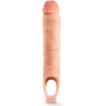 Performance Plus - 11.5 Inch Silicone Cock Sheath Penis Extender - Vanilla