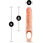 Performance Plus - 9 Inch Silicone Cock Sheath Penis Extender - Vanilla - Image 2