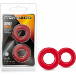 Stay Hard - Donut Rings - Red - Image 3
