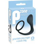 P-Zone Ring Prostate Massager & Cock Ring Black - Image 2
