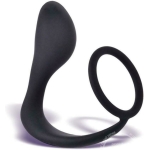 P-Zone Ring Prostate Massager & Cock Ring Black