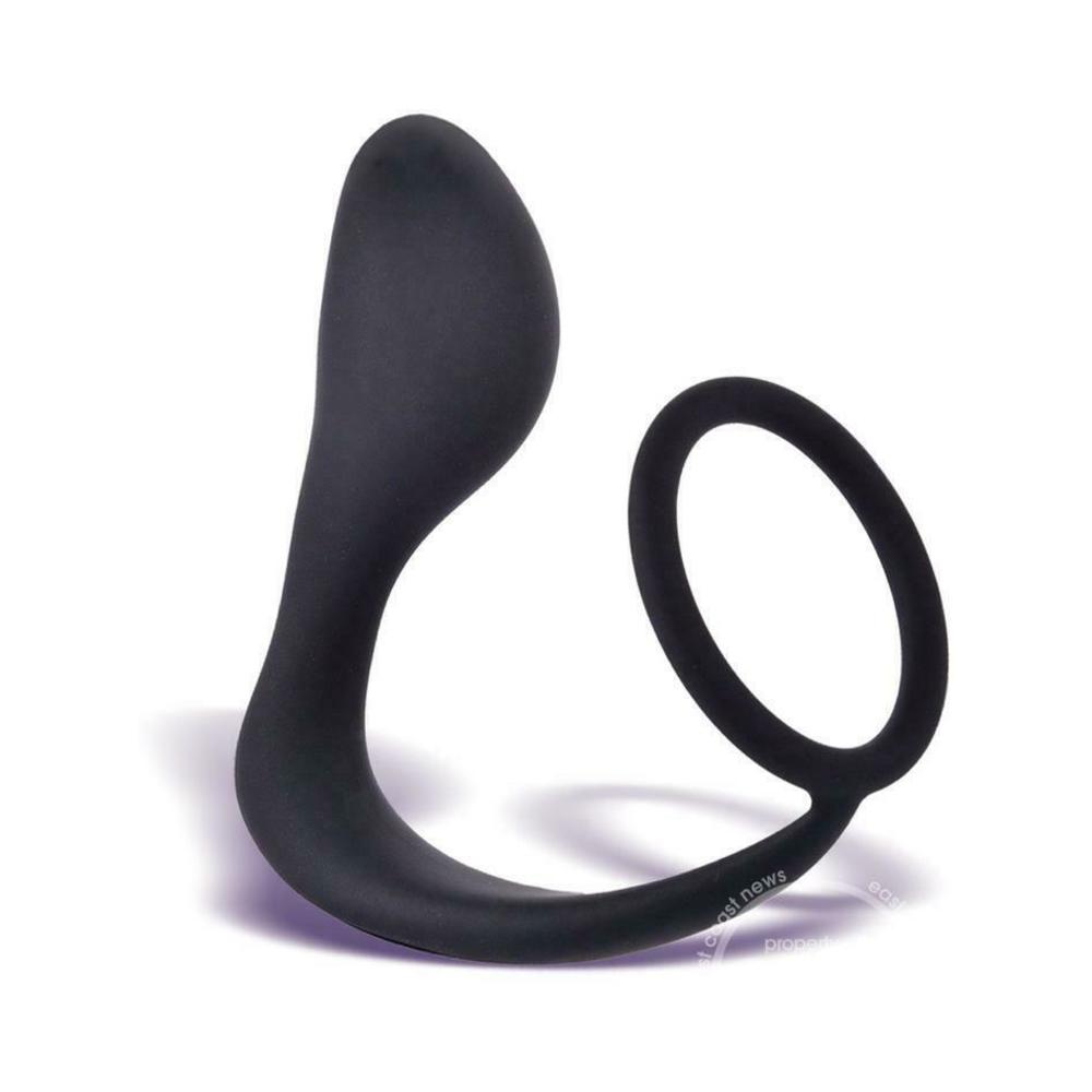 CNVNAL-73642_aa3a273ed00b1fe5743ee3194e60da12 P-Zone Ring Prostate Massager & Cock Ring Black - Image 1
