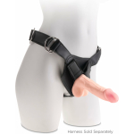 King Cock Triple Density 7.5 inches Cock, Balls Dildo Beige - Image 2