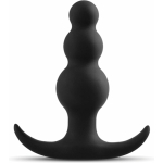 Anal Adventure Platinum Beaded Plug Black