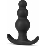 Anal Adventure Platinum Beaded Plug Black - Image 2