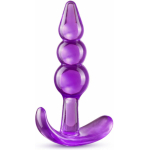 B Yours  Triple Bead Anal Plug Purple