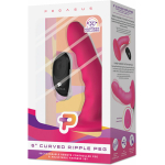 Pegasus 6" Wireless Remote Control Curved Ripple Peg With Harness Pink - Image 3