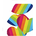Nipplicious - Rainbow Nipple Pasties - 2-pack - Hearts & Lips Shape