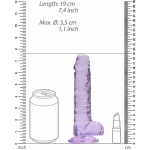 Realrock Realistic Dildo With Balls 7 inches - Image 2