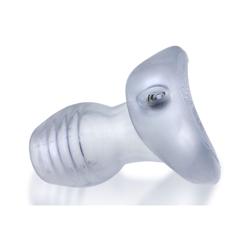 CNVNAL-76912_3 Oxballs Glowhole-1 Buttplug With Led Insert Small Clear Frost - Image 1