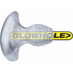 Oxballs Glowhole-2 Buttplug With Led Insert Large Clear Frost - Image 2