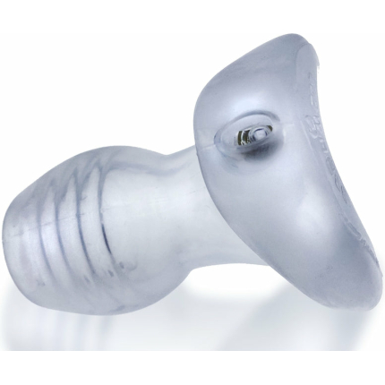 Oxballs Glowhole-2 Buttplug With Led Insert Large Clear Frost