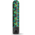 Prints Charming Buzzed Rechargeable 3.5" Bullet - Canna Queen - Black