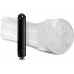 Happy Ending Self-lubricating, Vibrating Shower Stroker - Pussy