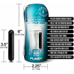 Happy Ending Self-lubricating, Vibrating Shower Stroker - Pussy - Image 3