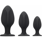 OuchDiamond Shape Butt Plug Set Black