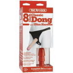 Vac-U-Lock Set 8" Classic Dong with Ultra Harness - Image 2