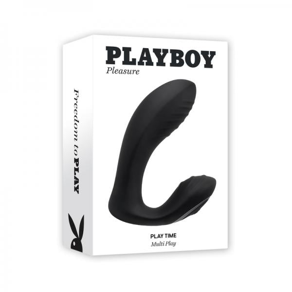 CNVNAL-89162651b068318735 Playboy Play Time Rechargeable Silicone G- And P-spot Vibe - Image 1